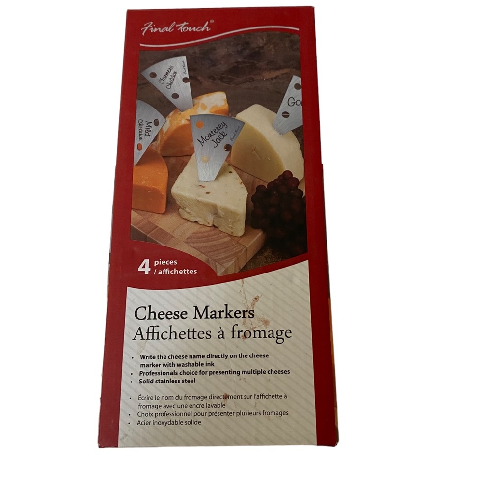 Cheese Markers Set Of 4 New